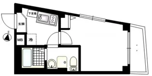 東京都江東区新大橋2【マンション】の間取り