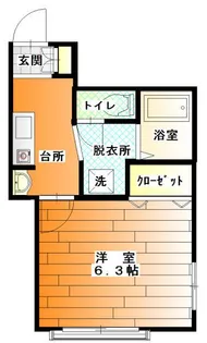 ファイン聖蹟【2階】の間取り