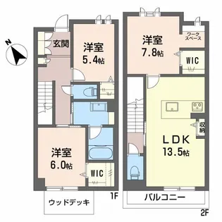 静岡県富士宮市万野原新田【一戸建】の間取り