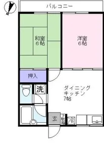 サンハイツ【2階】の間取り