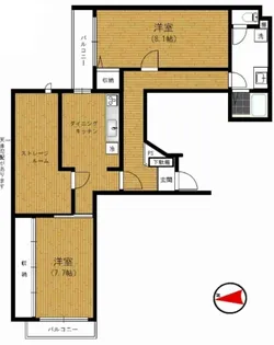 東京都板橋区坂下3【マンション】の間取り