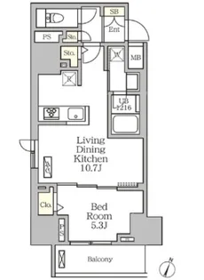 東京都豊島区南大塚2【マンション】の間取り