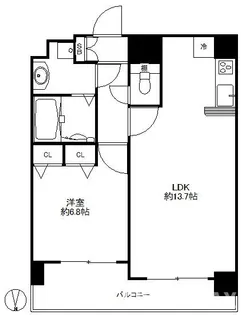 スワンズ京都油小路【8階】の間取り