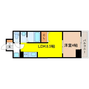 アスコット六丁の目【1階】の間取り