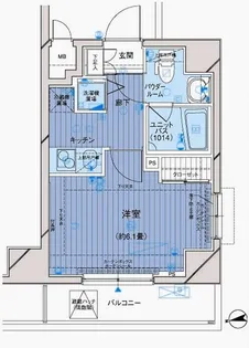 メインステージ大山【4階】の間取り
