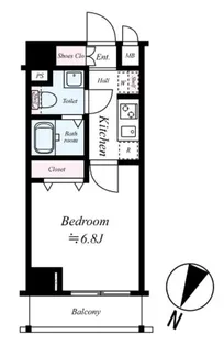 クレイシア戸越公園【3階】の間取り