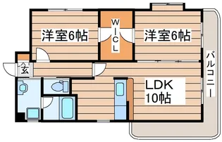 ハバードリーム1番館【3階】の間取り