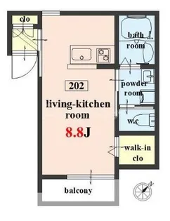 Woody Chaleur【2階】の間取り