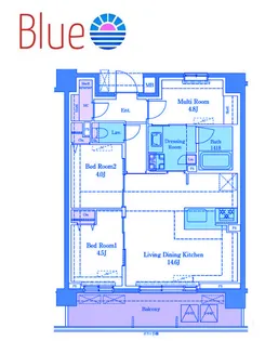 3SLDKの間取り画像