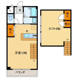 岐阜県岐阜市領下3【マンション】の間取り