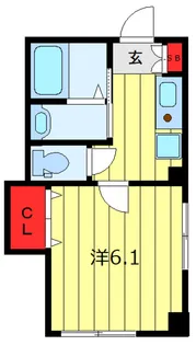 サンク根岸【1階】の間取り