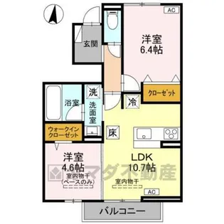 ブルースター【1階】の間取り