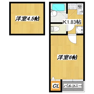 ルナリアX【2階】の間取り