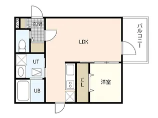 Plume翠町【3階】の間取り