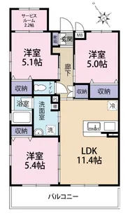 ライフ良【3階】の間取り