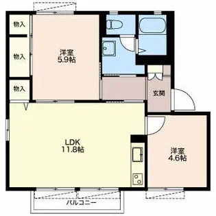 第2グランドール C【2階】の間取り