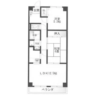 メルベーユ鎌須賀【2階】の間取り