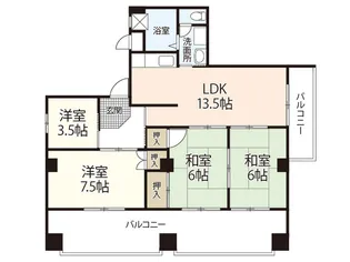 第二吉岡ビル【7階】の間取り