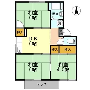 プレジール寿【1階】の間取り