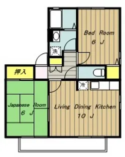 神奈川県相模原市緑区東橋本3【アパート】の間取り