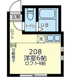 ユナイト菊名アリエル【2階】の間取り