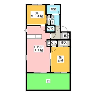 フォーレス水野【1階】の間取り