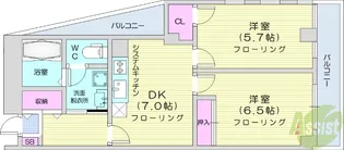 ロイヤルヒルズ中野【5階】の間取り