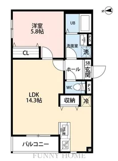 東京都杉並区上高井戸1【マンション】の間取り