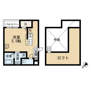 ニュージャーニー大橋【1階】の間取り