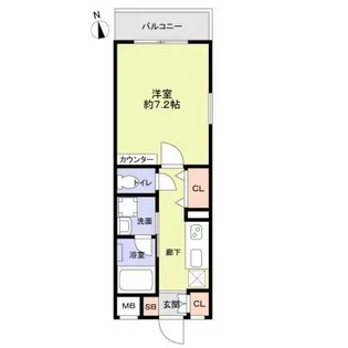 GranDuo Shimokitazawa VII【1階】の間取り