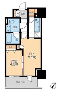 ドゥーエ幡ヶ谷【17階】の間取り