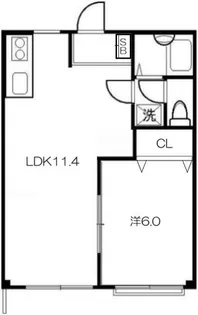 エルディム齋藤I【1階】の間取り