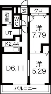 シャルル壱番館【3階】の間取り