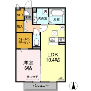 フィロス B棟【1階】の間取り