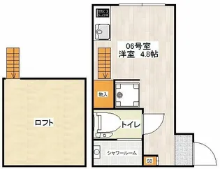 東京都中野区弥生町1【アパート】の間取り