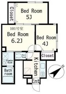 セブンパレス【1階】の間取り