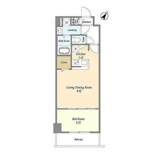 アルファコート常盤台3【5階】の間取り