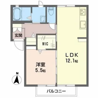 フレグランスはやし【2階】の間取り