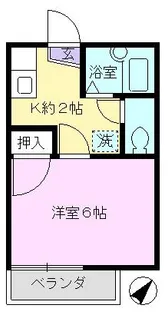 リバティハイツ【1階】の間取り