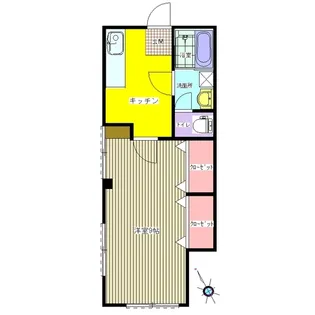 海宝コーポ【1階】の間取り