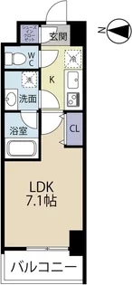 meLiV岐阜駅前【3階】の間取り