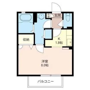 千葉県千葉市稲毛区稲毛1【アパート】の間取り