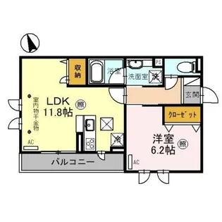 TORISIAS 今泉3丁目【1階】の間取り