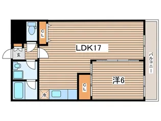 ガ-デンさつきB棟【2階】の間取り
