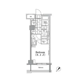 ONE ROOF FLAT TSUKISHIMA【7階】の間取り