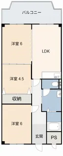 キャッスル西尾【7階】の間取り