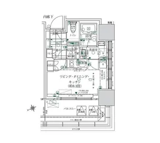 東京都港区海岸2【マンション】の間取り
