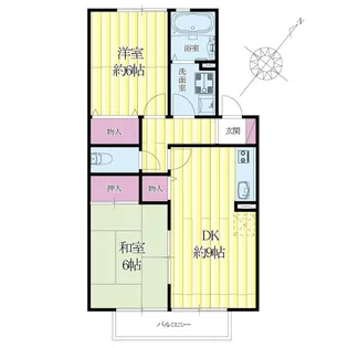 ドミールシャルマン【2階】の間取り