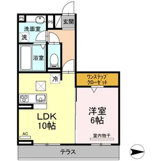 D グレイス A【1階】の間取り