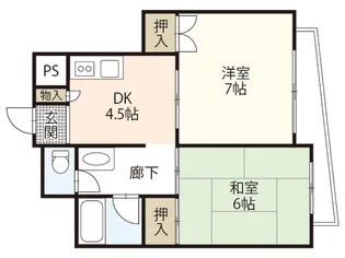 第2森川ビル【2階】の間取り